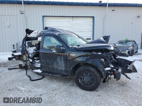 2018 Ford F-150 XL with VIN 1FTEW1EP9JFB61221, listed as a Copart auction lot 42167805 with 0 mi miles and Salvage Title. Bid and sale history available at carsss.com. Image 4.