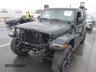 2024 Jeep Wrangler Sahara with VIN 1C4RJXP63RW148483, listed as a IAAI auction lot 41906879 with 32,509 mi miles and . Bid and sale history available at DreamBid. Image 6.