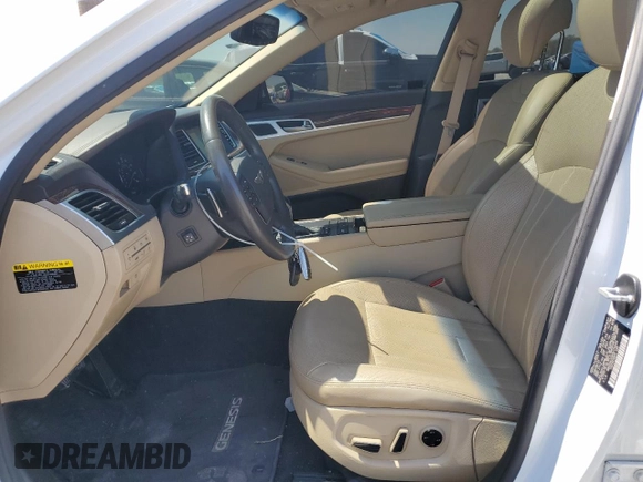 2017 Genesis G80 3.8L z VIN KMHGN4JE6HU174446, wystawiony jako Copart lot #50921035 z przebiegiem 76 051 mil mil oraz Szkody całkowita. Historia ofert i sprzedaży dostępna na DreamBid. Obrazek 7.