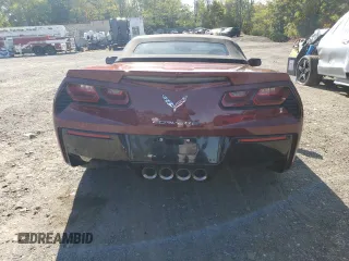 2019 Chevrolet Corvette 2LT with VIN 1G1YD3D73K5107252, listed as a Copart auction lot 77106114 with 19,093 mi miles and Salvage Title. Bid and sale history available at carsss.com. Image 6.