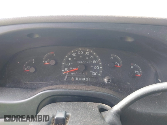 1998 Ford Econoline Cargo with VIN 1FTRE1428WHB30628, listed as a IAAI auction lot 41706164 with 153,223 mi miles. Bid and sale history available at carsss.com. Image 7.