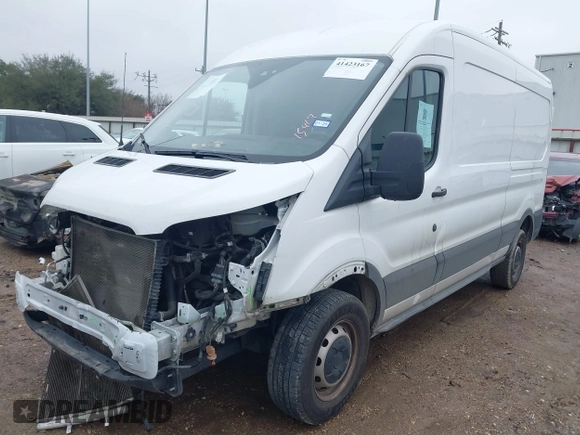2023 Ford Transit Cargo with VIN 1FTBR1C84PKA65079, listed as a IAAI auction lot 41423167 with 68,899 mi miles and . Bid and sale history available at DreamBid. Image 2.