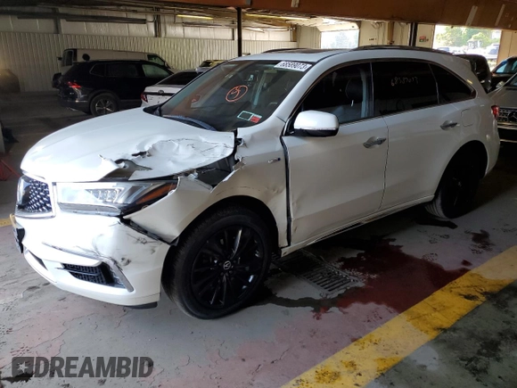 2017 Acura MDX Sport Hybrid w/Advance Pkg with VIN 5FRYD7H7XHB000634, listed as a Copart auction lot 68589073 with 86,086 mi miles. Bid and sale history available at carsss.com. Image 1.