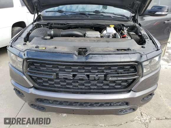 2022 Ram 1500 Big Horn with VIN 1C6RREMT1NN436517, listed as a Copart auction lot 73891714 with 0 mi miles and Non Repairable. Bid and sale history available at carsss.com. Image 11.