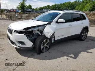 2019 Jeep Cherokee Limited with VIN 1C4PJMDXXKD321422, listed as a Copart auction lot 65140785 with 53,784 mi miles and Salvage title. Bid and sale history available at DreamBid. Image 1.