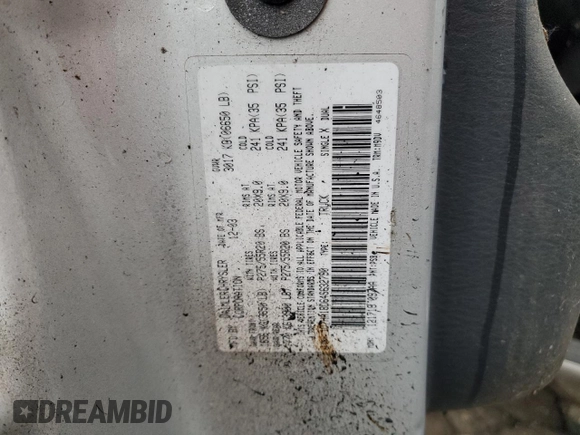 2004 Dodge 1500 SLT with VIN 1D7HA18D64S632790, listed as a Copart auction lot 55580905 with Not Provided miles and Salvage Title. Bid and sale history available at DreamBid. Image 12.