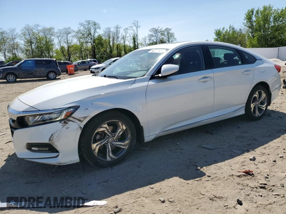 2018 Honda Accord EX with VIN 1HGCV1F48JA042296, listed as a Copart auction lot 54331195 with 110,105 mi miles and Salvage title. Bid and sale history available at DreamBid. Image 1.