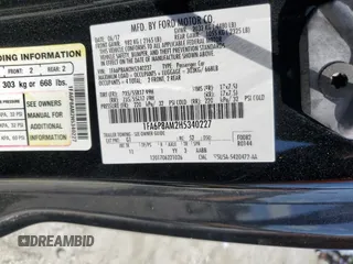 2017 Ford Mustang V6 with VIN 1FA6P8AM2H5340227, listed as a Copart auction lot 66992315 with 72,723 mi miles and Salvage title. Bid and sale history available at DreamBid. Image 12.