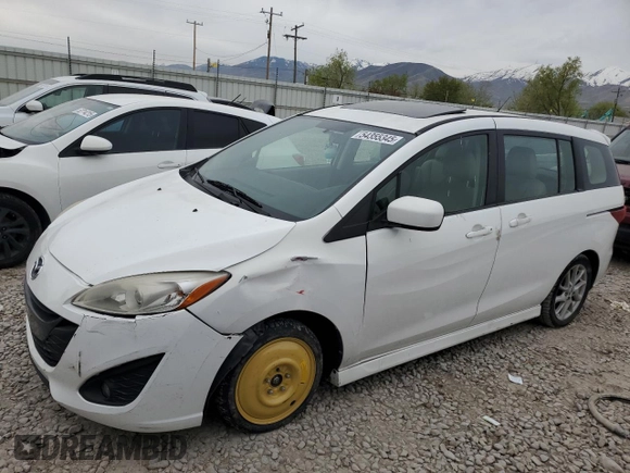 2012 Mazda 5 Touring with VIN JM1CW2CL2C0113997, listed as a Copart auction lot 54355345 with 126,267 mi miles and Salvage Title. Bid and sale history available at DreamBid. Image 1.