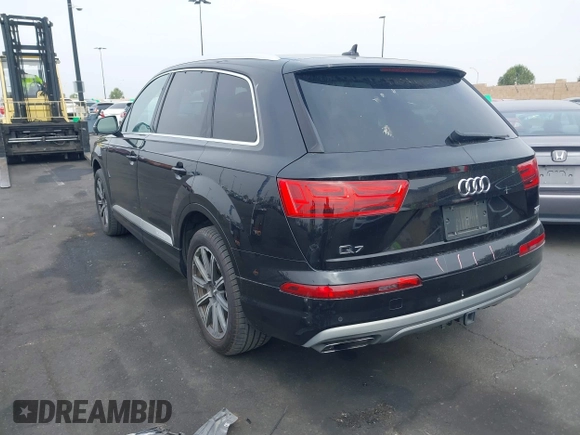 2017 Audi Q7 Premium Plus with VIN WA1LAAF72HD014498, listed as a IAAI auction lot 42154023 with 54,006 mi miles. Bid and sale history available at carsss.com. Image 3.