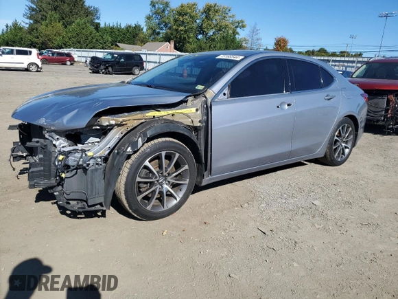 2015 Acura TLX V6 Tech with VIN 19UUB3F5XFA007378, listed as a Copart auction lot 75168544 with 105,308 mi miles and Salvage Title. Bid and sale history available at carsss.com. Image 1.
