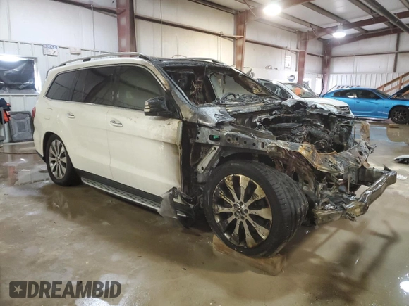 2018 Mercedes-Benz GLS 450 z VIN 4JGDF6EE1JB048650, wystawiony jako Copart lot #83430244 z przebiegiem Nie podano mil oraz Nie do naprawy • Non repairable. Historia ofert i sprzedaży dostępna na DreamBid. Obrazek 4.