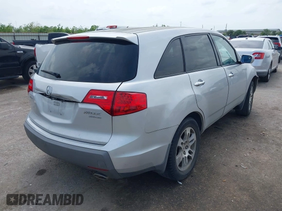 2009 Acura MDX with VIN 2HNYD28209H516743, listed as a IAAI auction lot 42048208 with 179,680 mi miles. Bid and sale history available at carsss.com. Image 4.