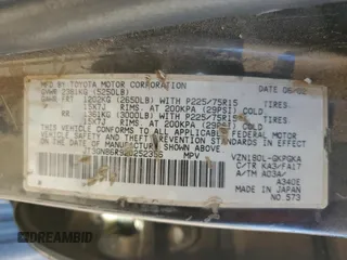 2002 Toyota 4Runner SR5 z VIN JT3GN86R920252356, wystawiony jako Copart lot #68425944 z przebiegiem 290 149 mil mil oraz Czysty tytuł • Clean title. Historia ofert i sprzedaży dostępna na DreamBid. Obrazek 13.