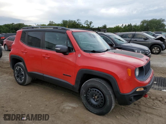 2015 Jeep Renegade Trailhawk z VIN ZACCJBCT4FPC44359, wystawiony jako Copart lot #59041645 z przebiegiem 141 318 mil mil oraz Nie do naprawy • Non repairable. Historia ofert i sprzedaży dostępna na DreamBid. Obrazek 4.
