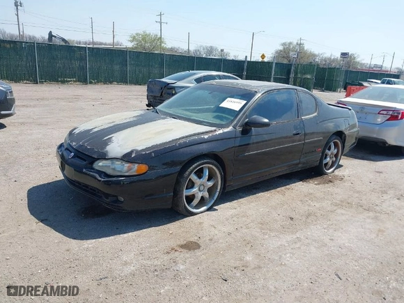 2000 Chevrolet Monte Carlo SS with VIN 2G1WX12K2Y9243166, listed as a IAAI auction lot 41826995 with 1 mi miles. Bid and sale history available at carsss.com. Image 2.