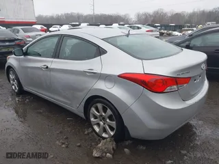 2012 Hyundai Elantra GLS with VIN KMHDH4AE6CU448280, listed as a IAAI auction lot 41548514 with 211,089 mi miles. Bid and sale history available at carsss.com. Image 3.