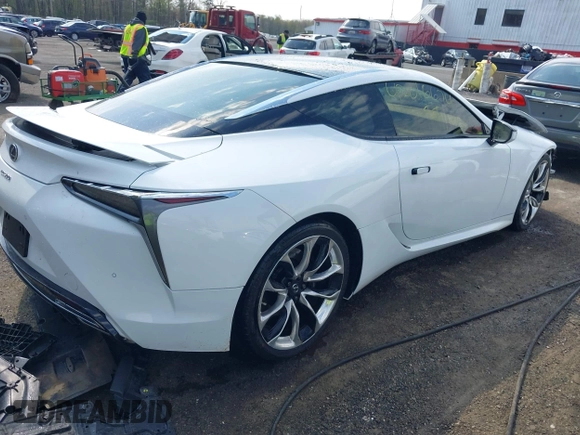 2021 Lexus LC with VIN JTHBP5AY0MA008376, listed as a IAAI auction lot 42016674 with 37,760 mi miles. Bid and sale history available at carsss.com. Image 4.