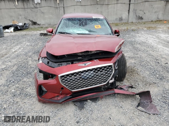 2019 Genesis G70 2.0T Advanced with VIN KMTG64LA3KU020510, listed as a Copart auction lot 76745374 with 52,921 mi miles and Non Repairable. Bid and sale history available at carsss.com. Image 5.