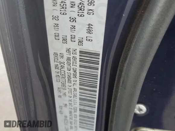 2019 Jeep Compass Limited with VIN 3C4NJCCB7KT730818, listed as a Copart auction lot 61362545 with 57,939 mi miles and Salvage title. Bid and sale history available at DreamBid. Image 13.