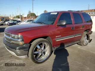 2003 Chevrolet Tahoe LS with VIN 1GNEC13T43R142268, listed as a Copart auction lot 88926345 with 202,145 mi miles and Salvage Title. Bid and sale history available at carsss.com. Image 1.