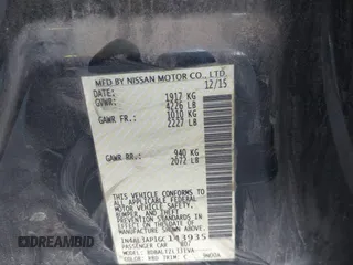 2016 Nissan Altima SV with VIN 1N4AL3AP1GC143935, listed as a IAAI auction lot 41220881 with 151,976 mi miles and . Bid and sale history available at DreamBid. Image 9.
