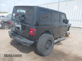 2020 Jeep Wrangler Unlimited Sahara with VIN 1C4HJXEG6LW211932, listed as a IAAI auction lot 42040546 with 74,732 mi miles and . Bid and sale history available at DreamBid. Image 4.