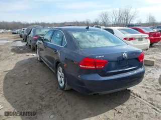 2012 Volkswagen Passat SE with VIN 1VWBP7A31CC036754, listed as a IAAI auction lot 41720013 with 130,139 mi miles. Bid and sale history available at carsss.com. Image 3.
