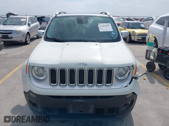 2016 Jeep Renegade Limited with VIN ZACCJBDT7GPC67683, listed as a IAAI auction lot 42401857 with 163,888 mi miles and . Bid and sale history available at DreamBid. Image 12.
