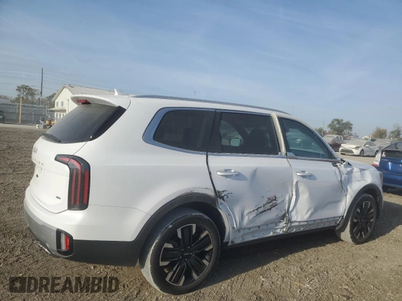 2023 Kia Telluride SX X-Line z VIN 5XYP5DGC7PG329497, wystawiony jako Copart lot #76960214 z przebiegiem 39 849 mil mil oraz Szkoda całkowita • Salvage title. Historia ofert i sprzedaży dostępna na DreamBid. Obrazek 3.
