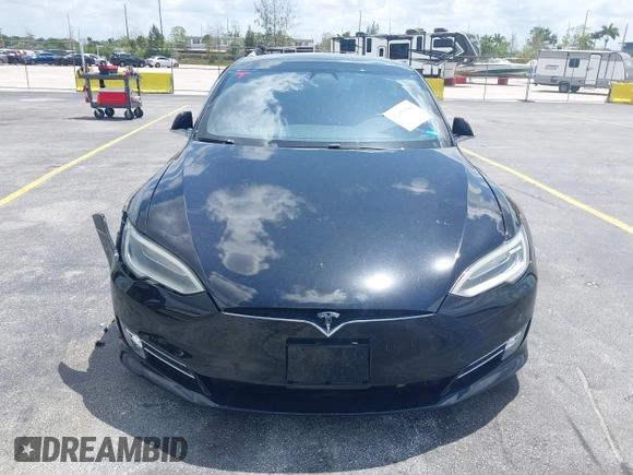 2017 Tesla Model S 100D with VIN 5YJSA1E47HF185734, listed as a IAAI auction lot 42076544 with 56,682 mi miles. Bid and sale history available at carsss.com. Image 11.
