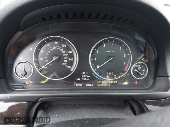 2014 BMW 5 Series 528i with VIN WBA5A5C5XED502261, listed as a IAAI auction lot 41418334 with 139,983 mi miles. Bid and sale history available at carsss.com. Image 7.