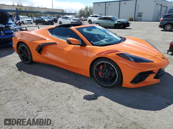 2022 Chevrolet Corvette 1LT with VIN 1G1YA2D40N5118657, listed as a Copart auction lot 48972845 with 17,189 mi miles and Salvage Title. Bid and sale history available at carsss.com. Image 4.