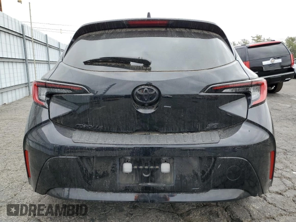 2023 Toyota Corolla Hatchback SE with VIN JTND4MBE9P3211305, listed as a Copart auction lot 72024094 with 17,838 mi miles and Salvage Title. Bid and sale history available at carsss.com. Image 6.