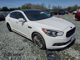 2015 Kia K900 Luxury with VIN KNALW4D4XF6021585, listed as a Copart auction lot 51303275 with 57,123 mi miles and Salvage title. Bid and sale history available at DreamBid. Image 4.