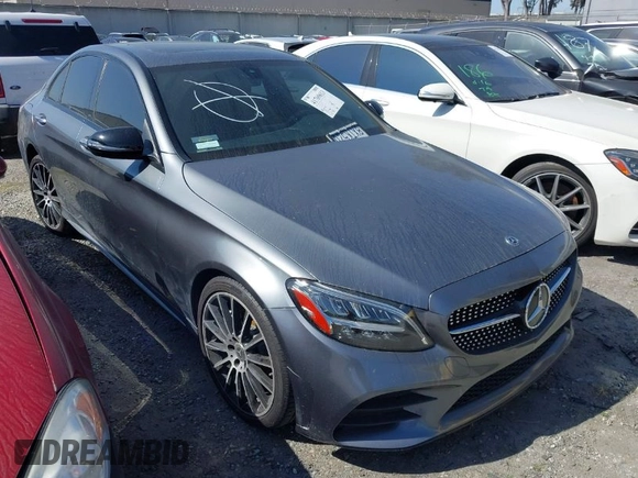 2021 Mercedes-Benz C 300 with VIN W1KWF8DB5MR631210, listed as a IAAI auction lot 41769613 with 30,300 mi miles and . Bid and sale history available at carsss.com. Image 1.