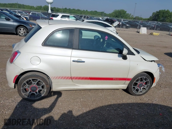 2012 FIAT 500 Sport z VIN 3C3CFFBR1CT186721, wystawiony jako IAAI lot #42268574 z przebiegiem 106 208 mil mil oraz . Historia ofert i sprzedaży dostępna na DreamBid. Obrazek 13.