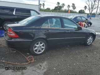 2004 Mercedes-Benz C 240 with VIN WDBRF81J84F554142, listed as a Copart auction lot 51578395 with Not provided miles and Salvage title. Bid and sale history available at DreamBid. Image 3.