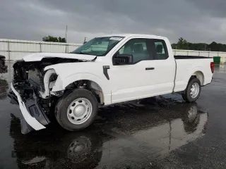 2024 Ford F-150 XL z VIN 1FTEX1KP9RKE95883, wystawiony jako Copart lot #55184445 z przebiegiem 25 700 mil mil oraz Szkoda całkowita • Salvage title. Historia ofert i sprzedaży dostępna na DreamBid. Obrazek 1.