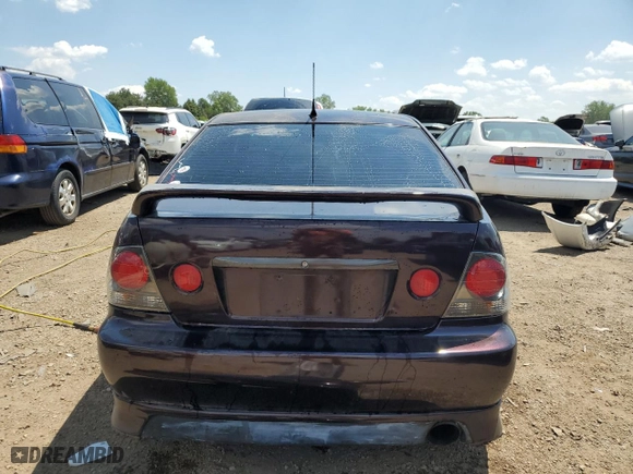 2002 Lexus IS 300 with VIN JTHBD192120057204, listed as a Copart auction lot 56220534 with 181,601 mi miles and Salvage Title. Bid and sale history available at carsss.com. Image 6.