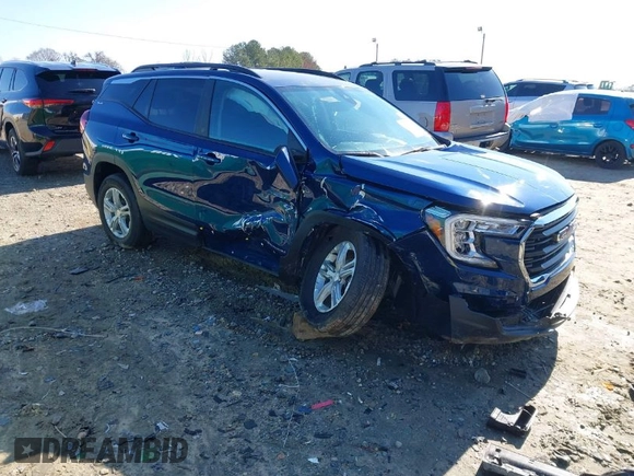 2023 GMC Terrain SLE with VIN 3GKALMEG0PL176959, listed as a IAAI auction lot 41730284 with 12,433 mi miles. Bid and sale history available at carsss.com. Image 1.
