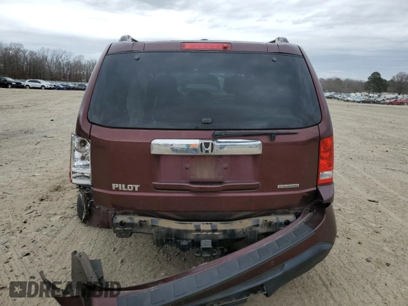 2012 Honda Pilot Touring with VIN 5FNYF3H91CB032239, listed as a Copart auction lot 46851165 with 101,402 mi miles and Salvage Title. Bid and sale history available at carsss.com. Image 6.
