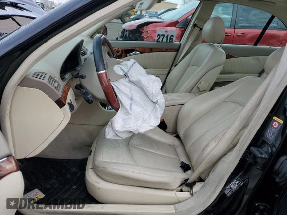2004 Mercedes-Benz E-Class 3.2L with VIN WDBUF82J74X116313, listed as a Copart auction lot 43455195 with 0 mi miles and Salvage Title. Bid and sale history available at carsss.com. Image 7.