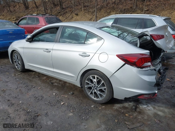 2019 Hyundai Elantra SEL with VIN 5NPD84LF6KH453451, listed as a IAAI auction lot 41387709 with 23,377 mi miles. Bid and sale history available at carsss.com. Image 3.