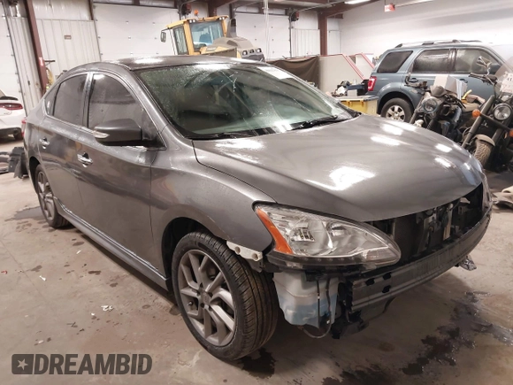 2015 Nissan Sentra S with VIN 3N1AB7AP1FY343386, listed as a IAAI auction lot 41447807 with 87,700 mi miles and . Bid and sale history available at DreamBid. Image 1.