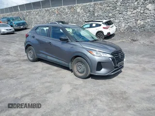 2021 Nissan Kicks S with VIN 3N1CP5BV6ML544383, listed as a IAAI auction lot 41745364 with 46,387 mi miles. Bid and sale history available at carsss.com. Image 1.