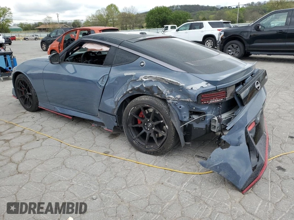2024 Nissan Z Nismo with VIN JN1BZ4CH0RM367514, listed as a Copart auction lot 52297105 with 1,232 mi miles and Salvage Title. Bid and sale history available at DreamBid. Image 2.