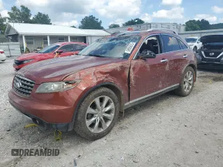 2008 Infiniti FX Options with VIN JNRBS08W68X400384, listed as a Copart auction lot 59956025 with 173,499 mi miles and Salvage title. Bid and sale history available at DreamBid. Image 1.