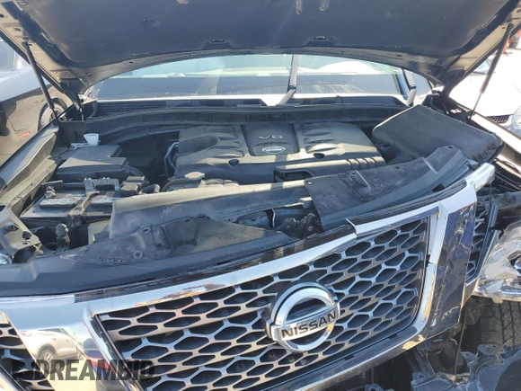 2019 Nissan Armada Platinum with VIN JN8AY2NE1K9756596, listed as a Copart auction lot 52228374 with Not Provided miles and Salvage Title. Bid and sale history available at carsss.com. Image 12.