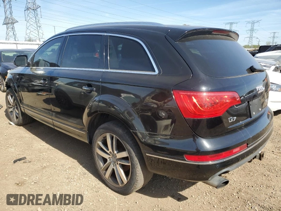 2015 Audi Q7 Premium Plus with VIN WA1LGAFEXFD017661, listed as a Copart auction lot 56394585 with 111,558 mi miles and Clean Title. Bid and sale history available at DreamBid. Image 2.